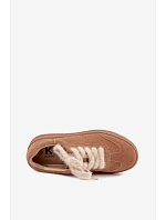 Semišové tenisky s šněrováním  Camel model 22355641 - Kobbo