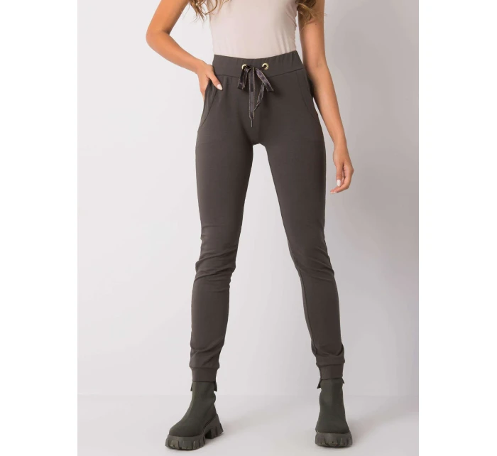 Tepláky RV DR 6202.27P tmavá khaki