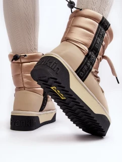 Dámske snežnice s hrubou podrážkou, Vegan D.Franklin beige