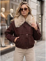 kurtka zimowa damska z bordowa model 22324215 - FashionStreet