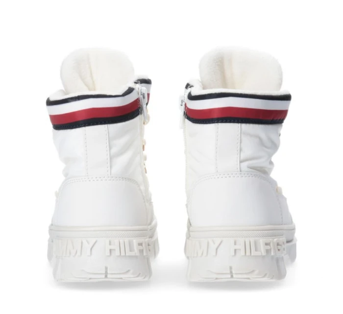 Tommy Hilfiger Čipkované topánky Ivory W T3A5-33062-1047101-101
