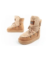 snow boots winter fashion  brown beige dámské model 21395269 - D.Franklin