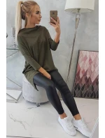 Blúzka s potlačou krídla khaki Blúzka s potlačou krídla khaki