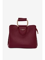 Malá kabelka z eko kůže bordó model 22111494 - Flora&Co