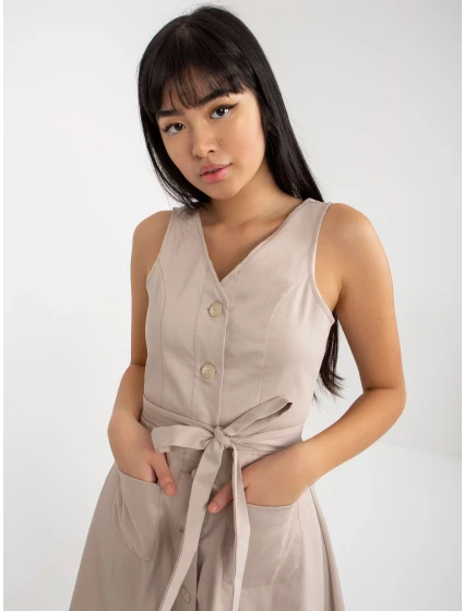 Dámske šaty LK SK 508253 šaty.44P béžová - FPrice