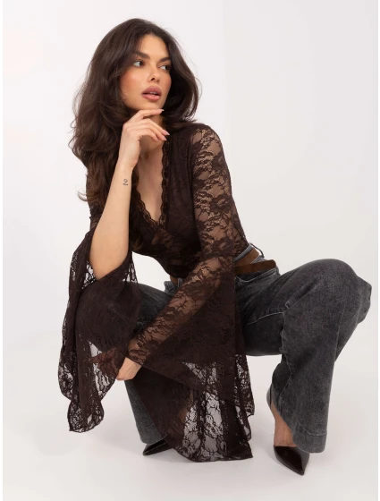 Bluzka PM BZ model 21836703 ciemny brązowy - FPrice