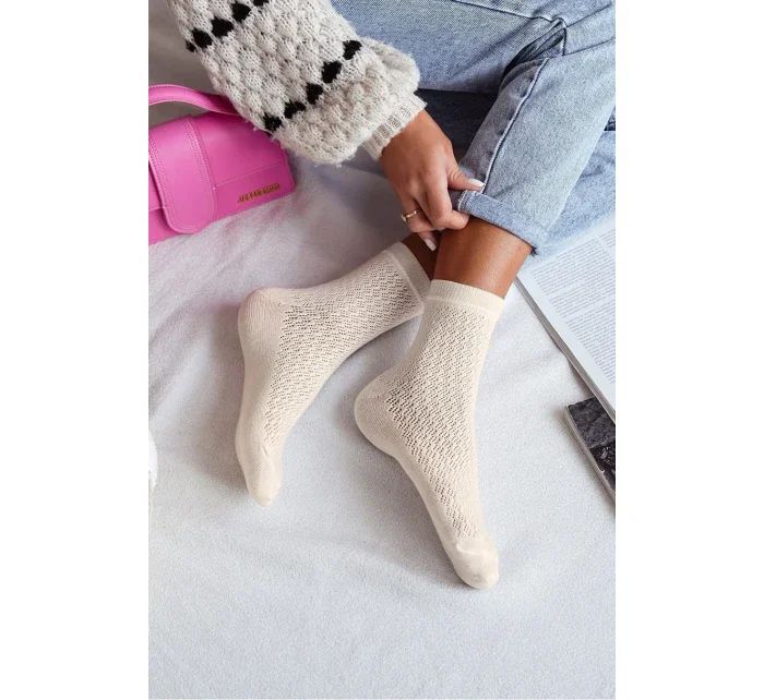 DÁMSKE AŽUROVÉ PONOŽKY 0989.006