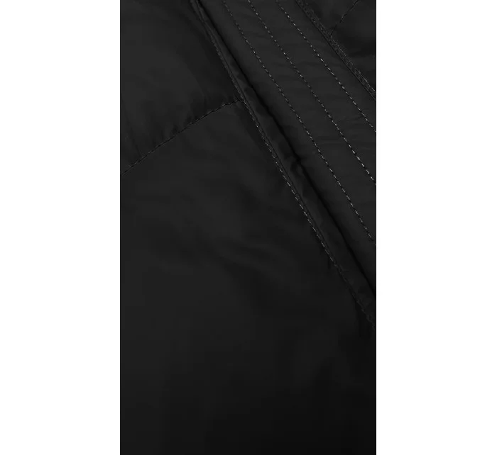 Čierna dámska prešívaná vesta S'West (B8223-1)