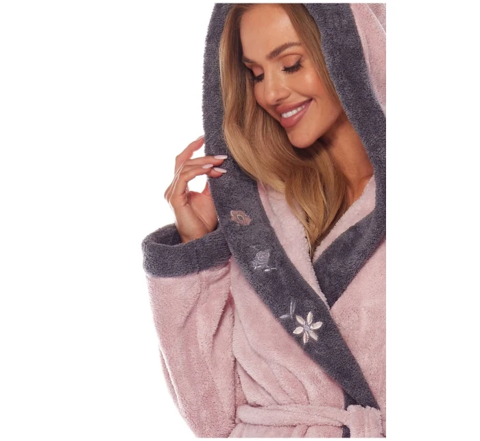 Dámský župan model 20816335 beige - L&L Dámský župan model 20816335 beige - L&L