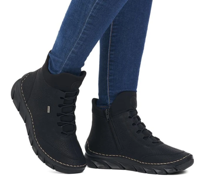 Dámské černé zateplené boty model 21904592 - Rieker