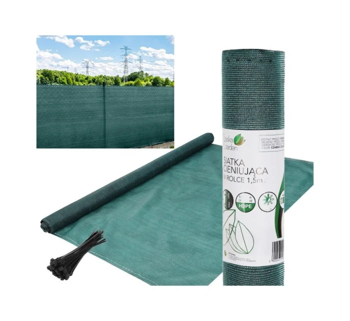 TIENIACA SIEŤ 140G/M2 1,5X25M TMAVOZELENÁ TIENIACA SIEŤ 140G/M2 1,5X25M TMAVOZELENÁ