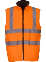 Yoko HV 008F Hi-Vis obojstranná fleecová vesta 79.008F, hi-vis oranžová