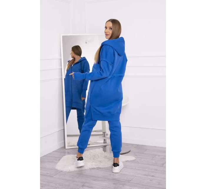 Hrejivá súprava s dlhou mikinou nevädzovo modrá