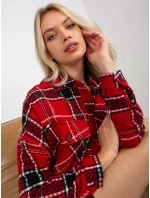 Košeľa DN KS 3997.08 čierna a červená