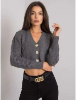 Dámský svetr LC SW model 15826246 tmavě šedý - FPrice Dámský svetr LC SW model 15826246 tmavě šedý - FPrice