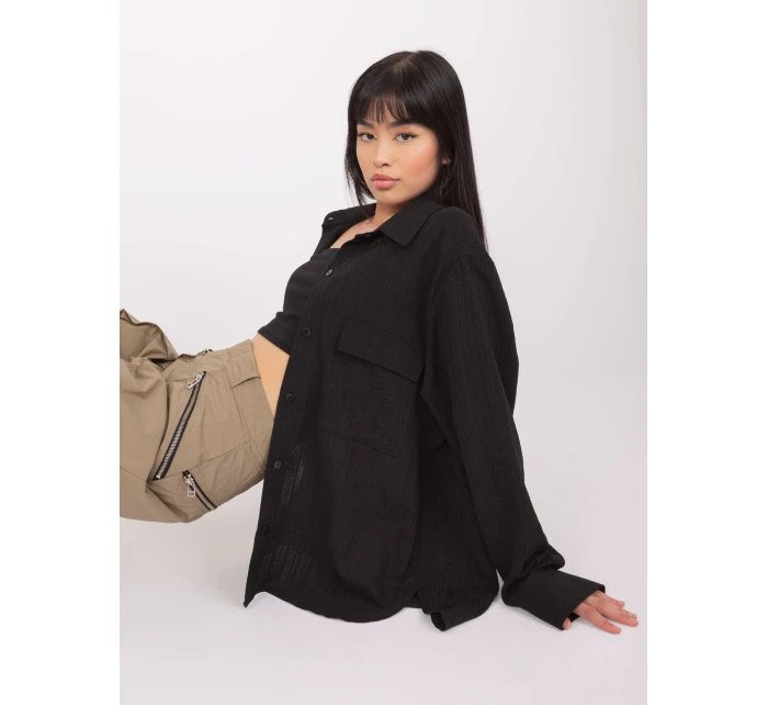 Košeľa LK KS 509356.27P čierna