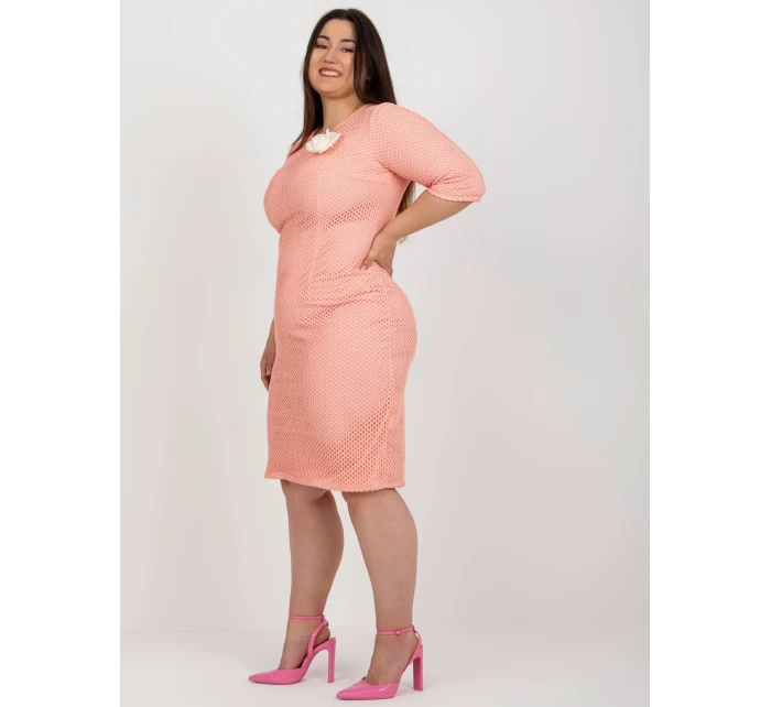 LK SK 506721 šaty.69 broskýň