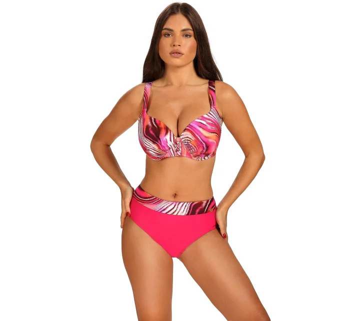 Dvoudílné dámské plavky růžové model 20237582 - Self Dvoudílné dámské plavky růžové model 20237582 - Self