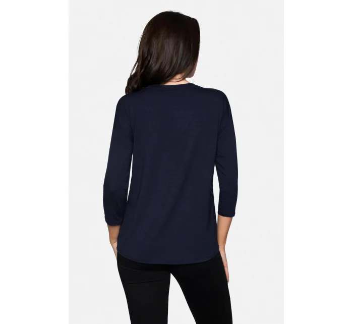 Dámská halenka model 20533543 Tmavě modrá - Babell Dámská halenka model 20533543 Tmavě modrá - Babell