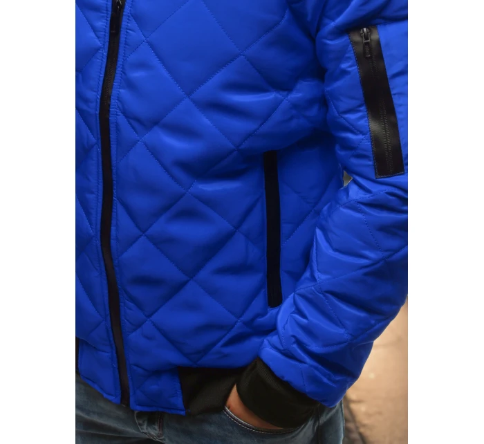 Pánska prešívaná bunda bomber modrá TX2214 Pánska prešívaná bunda bomber modrá TX2214