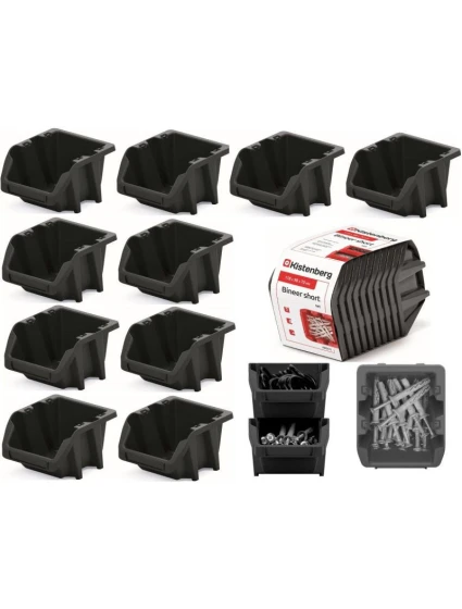 BINEER SHORT 10KS DIELENSKÁ SÚPRAVA PODNOSOV ČIERNA KISTENBERG