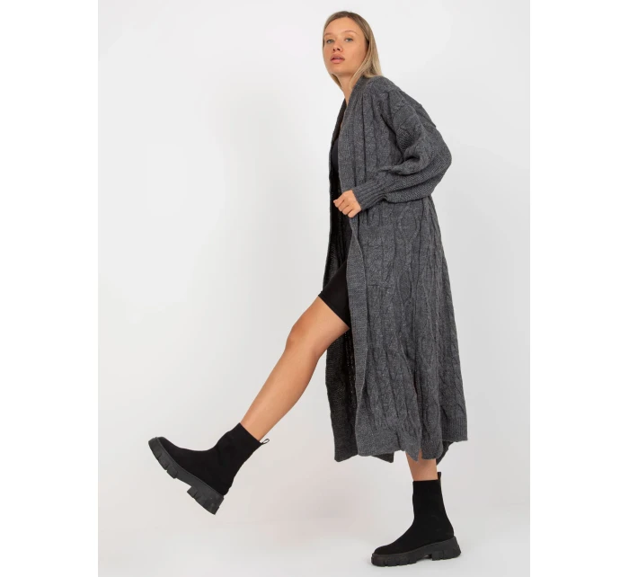 Dámsky sveter LC SW 8032 tmavo šedý