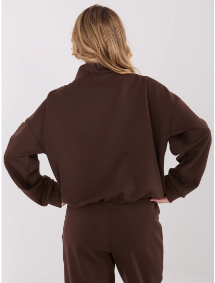 Bluza SM BL model 21782313 ciemny brązowy - FPrice Bluza SM BL model 21782313 ciemny brązowy - FPrice