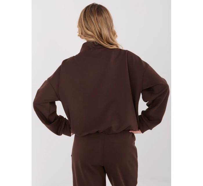 Bluza SM BL model 21782313 ciemny brązowy - FPrice Bluza SM BL model 21782313 ciemny brązowy - FPrice