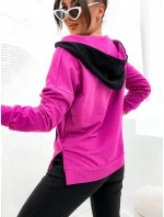 Trojdielna bavlnená športová súprava Fuchsia (783)