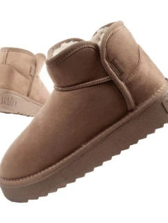 D.Franklin snehu topánky ženy zimné módne kožušiny zateplené topánky hnedé členkové topánky ženy