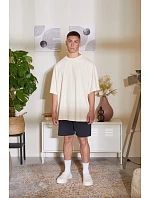 Build your Brand BY 193 Pánske tričko oversize „Huge Tee“ 56.0193 biela piesková