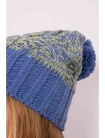 Paris fleecová čiapka K213 modrá+kiwi