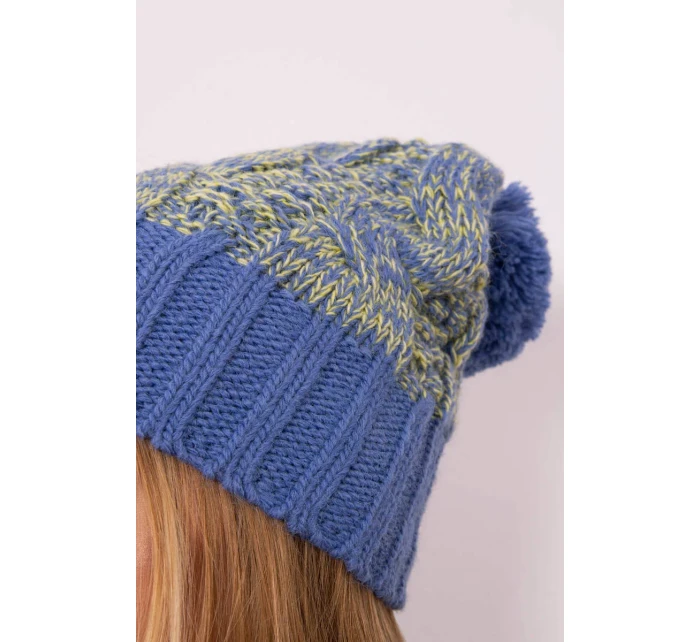 Paris fleecová čiapka K213 modrá+kiwi