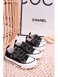 Dětské Tenisky Na Suchý Zip BIG STAR model 21545391 Černé - Big Star Shoes