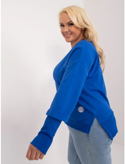 Bluzka RV BZ model 19755126 kobaltowy - FPrice Bluzka RV BZ model 19755126 kobaltowy - FPrice