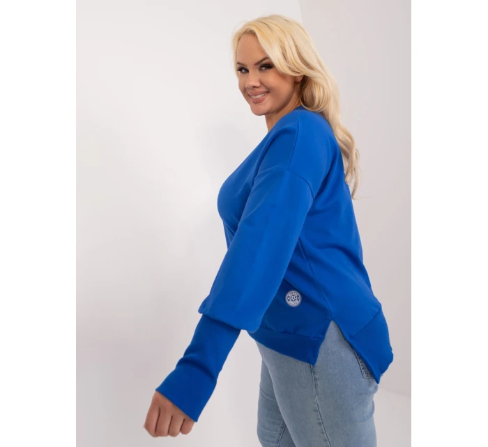 Bluzka RV BZ model 19755126 kobaltowy - FPrice Bluzka RV BZ model 19755126 kobaltowy - FPrice