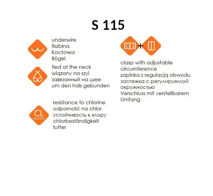 Dvoudílné dámské plavky S 115 model 20194883 Palermo 12 - Self Dvoudílné dámské plavky S 115 model 20194883 Palermo 12 - Self