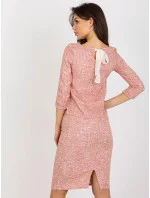 Červená melanžová vlnená ceruzková sukňa Lakerta (506490)