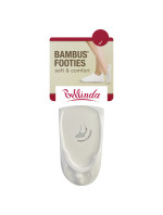 Bambusové veľmi nízke dámske ponožky BAMBUS FOOTIE SOCKS - BELLINDA - biele