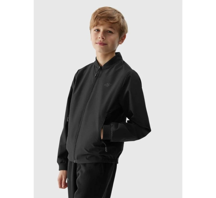 Chlapčenská prechodná baseballová bunda 4F Chlapčenská prechodná baseballová bunda 4F