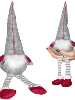 DEKORATÍVNY TRPASLÍK 30+15CM SIVÝ