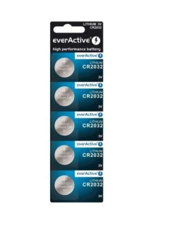 Batérie CR2032 everActive v balení po 5 ks