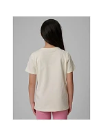 Dievčenské jednofarebné tričko 4F 4FJRSS26TTSHF3554-12S deti