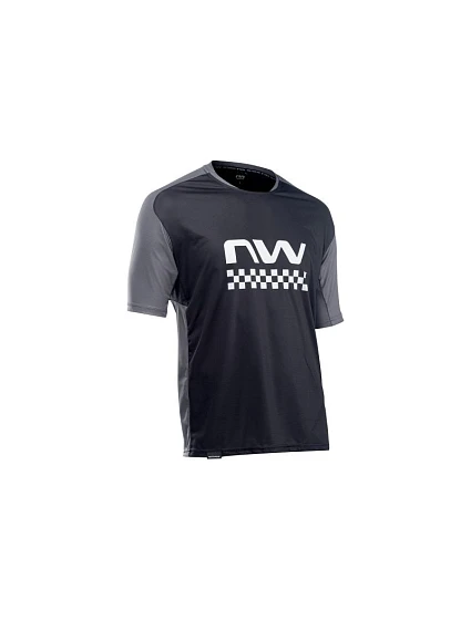 Cyklistický dres NORTHWAVE Edge Jersey Short Sleeve – čierny/tmavozelený Cyklistický dres NORTHWAVE Edge Jersey Short Sleeve – čierny/tmavozelený