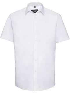 Košile s krátkým rukávem, vzor rybí kost 11. white model 22476040 - Russell Athletic