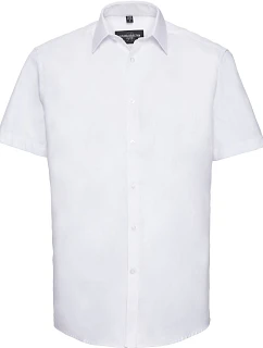 Košile s krátkým rukávem, vzor rybí kost 11. white model 22476040 - Russell Athletic