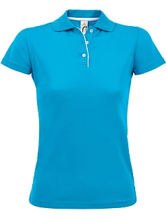 SOL'S Performer Women Dámske športové polo tričko z piké 25.1198 aqua