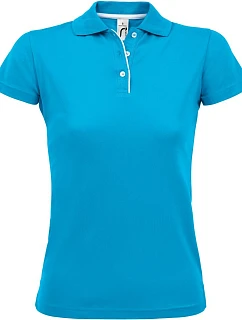 SOL'S Performer Women Dámske športové polo tričko z piké 25.1198 aqua