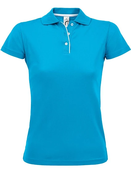 SOL'S Performer Women Dámske športové polo tričko z piké 25.1198 aqua