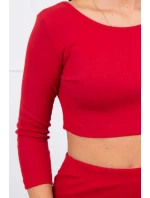 Souprava halenky a sukně červená Souprava halenky a sukně červená